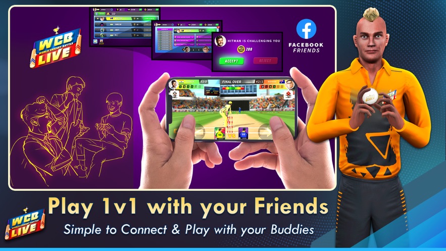 WCB现场板球游戏图2