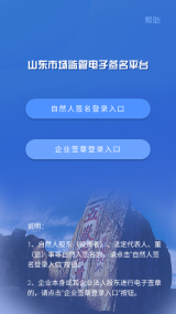 山东市场监管电子签名图1