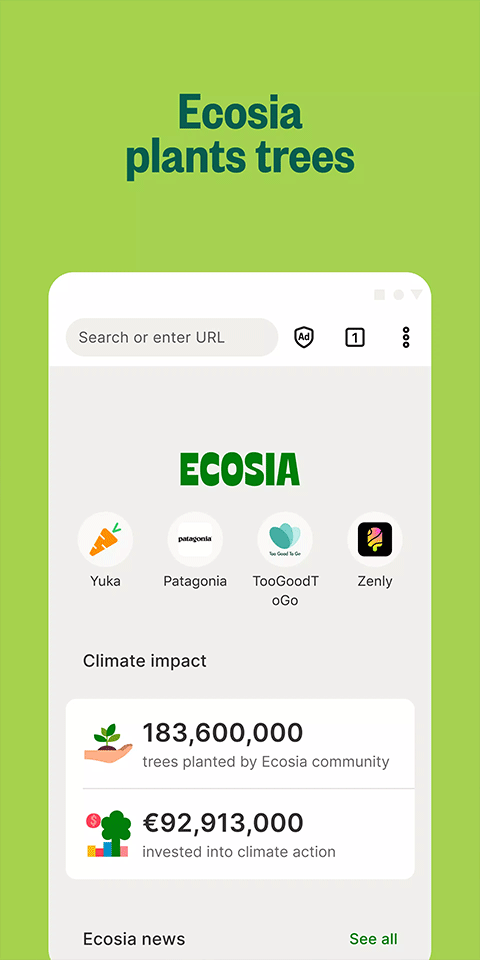 Ecosia浏览器安卓版图2