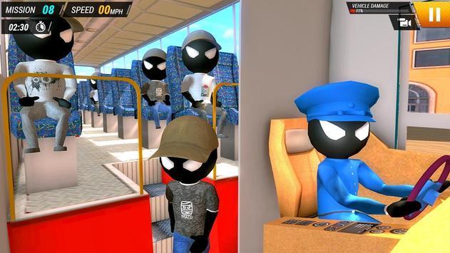 火柴人公交模拟器游戏安卓手机版  v1.0图1