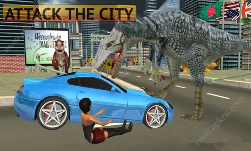 野生恐龙攻击城市模拟器游戏图4