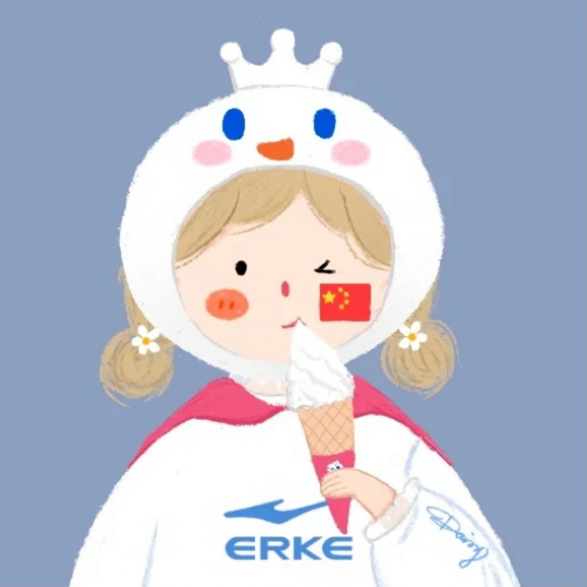 鸿星尔克和蜜雪冰城联名情头图2