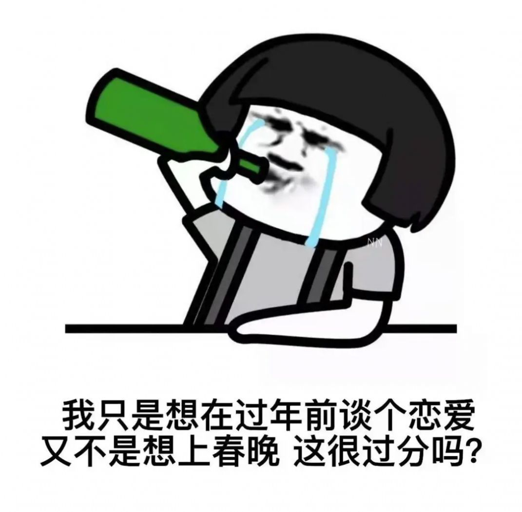 抖音我想在过年前谈个对象表情包图2