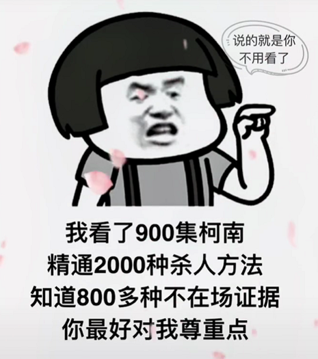 我看了900集柯南精通2000表情包图2