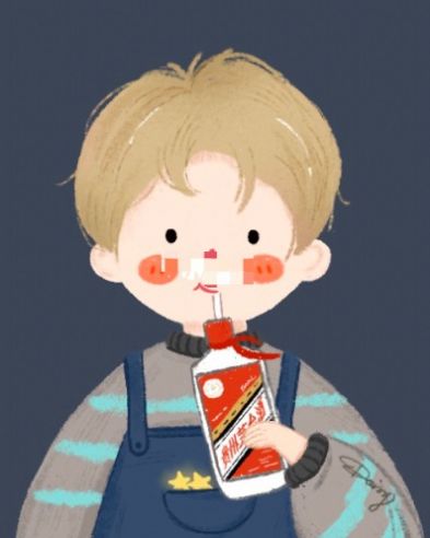 喝茅台的少女情侣头像图4