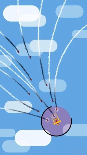 躲避导弹的飞机图1