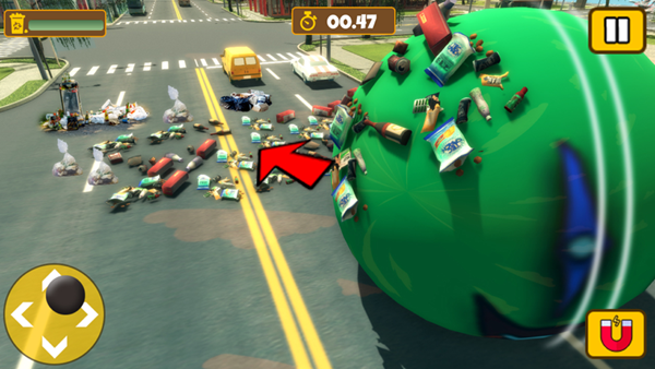 大垃圾滚球粉碎3D游戏图2