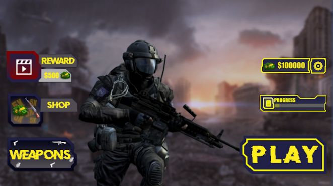 对抗动作射击游戏安卓中文版  v2.0图4