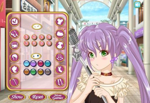 动漫女孩装扮和化妆游戏中文手机版 v0.07图1