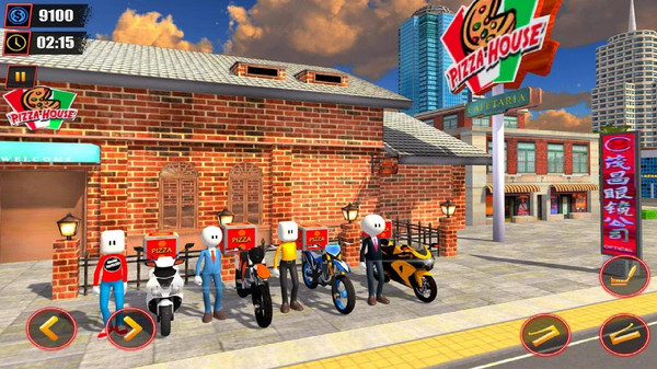火柴人披萨送货员中文版游戏  v1.0图3