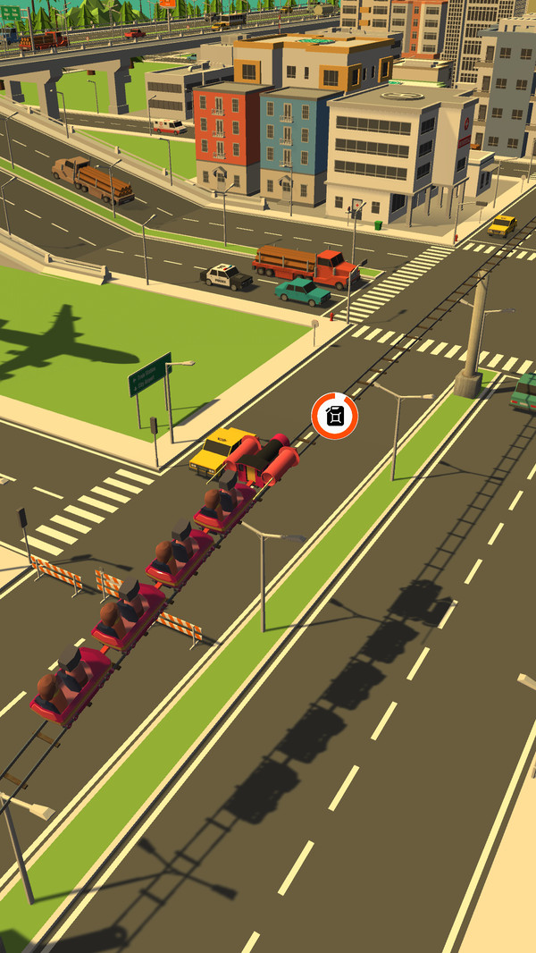 火车冲鸭环绕城市游戏图2