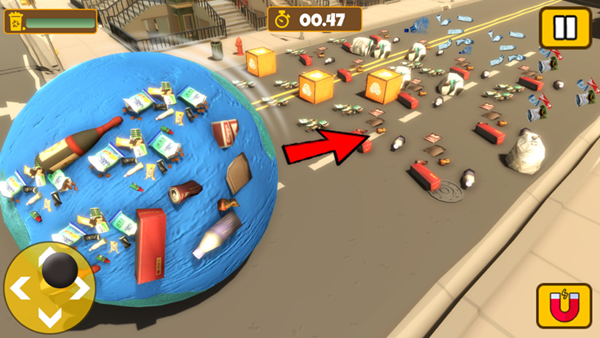 大垃圾滚球粉碎3D游戏图1