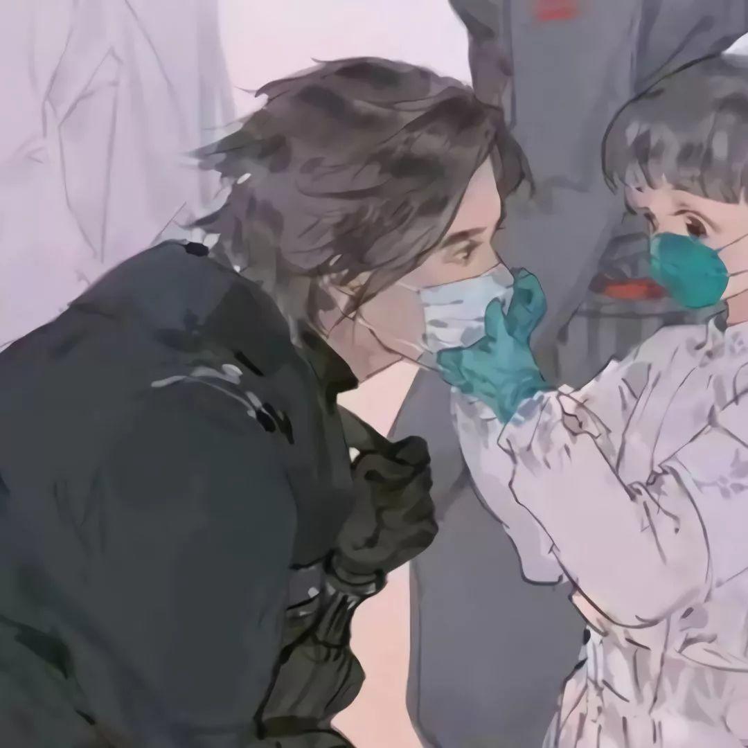 抖音最火的口罩情侣头像图3