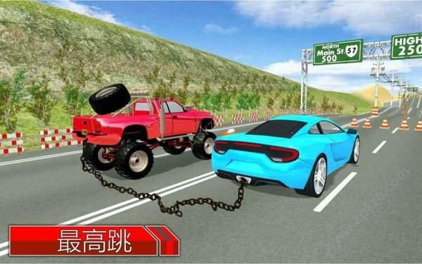 市区漂移赛跑车辆完整安卓版（Chained Cars Rival）  v1.0图4
