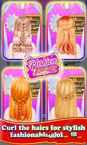 时尚女孩辫子发型沙龙安卓版图4