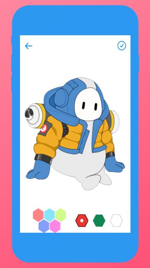 给糖豆人着色游戏图5