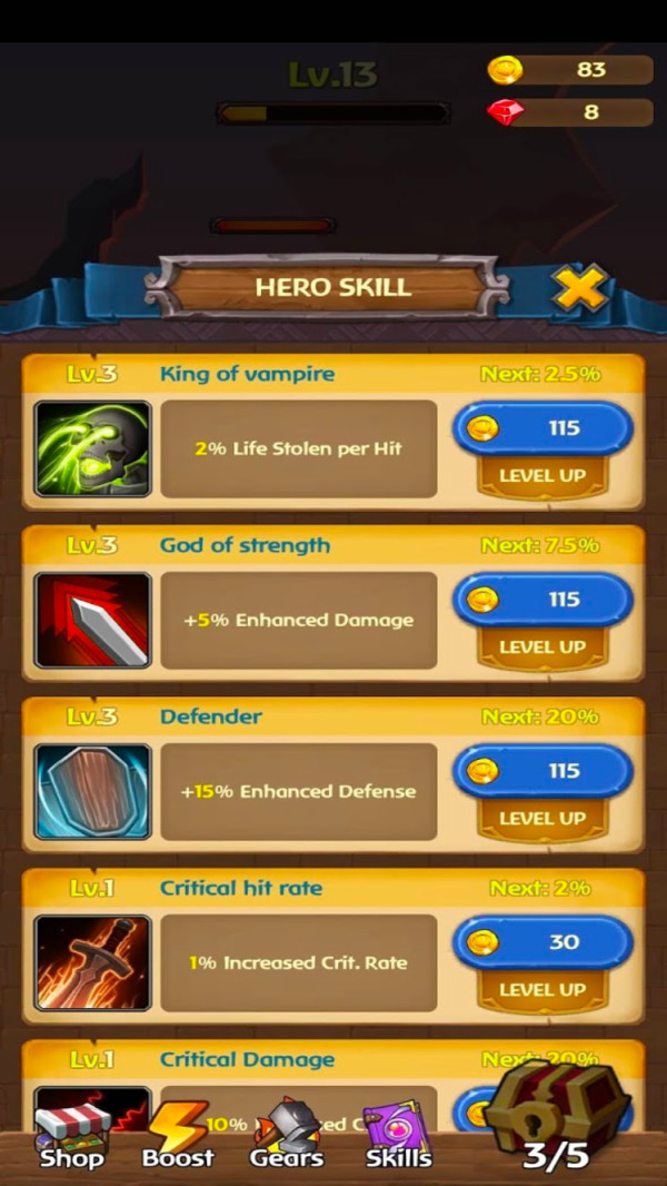 独奏小骑士金币钻石安卓版  v1.11图2