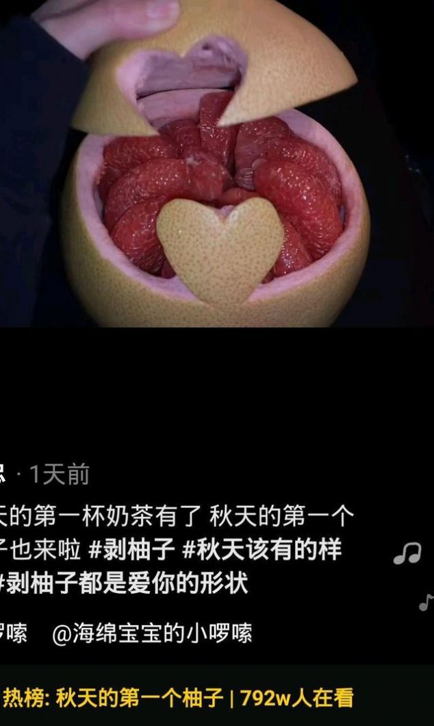 秋天的第一个柚子图片图1