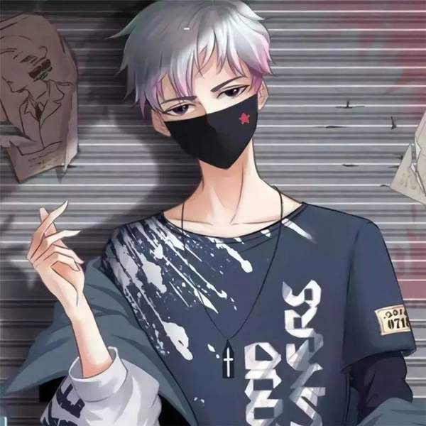 抖音最火的口罩情侣头像图7