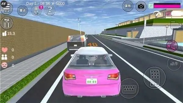 樱花校园模拟器更新了敞篷车和新动作英文版无广告下载 v1.039.07图1