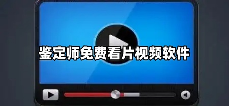 鉴定师免费看片视频软件