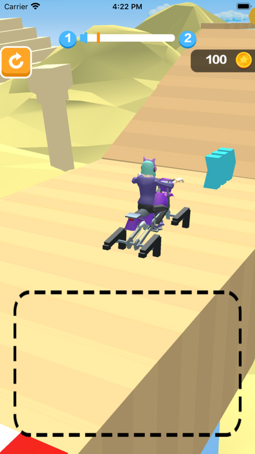 涂鸦攀岩者画骑手游戏图1