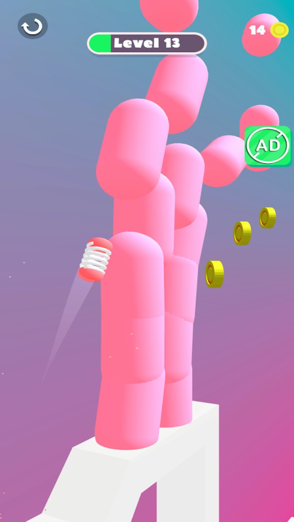 疯狂的弹簧游戏官方最新版  v1.4图1