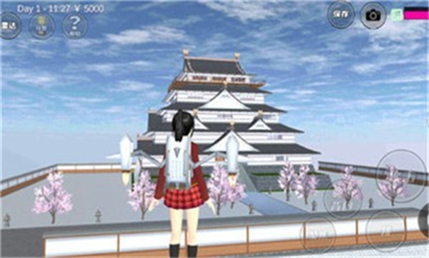 樱花校园模拟器敞篷车高马尾版图1