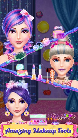 甜蜜糖果女孩美容化妆游戏图2
