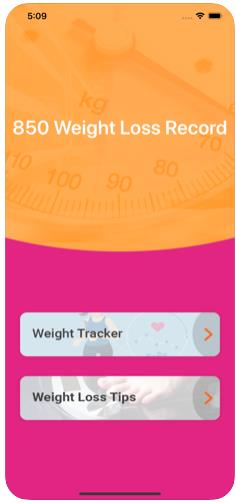 850 Weight Loss Record app图3
