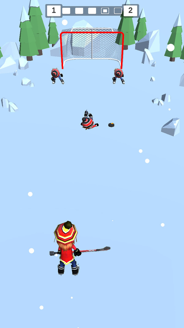 欢乐雪地竞速冰球大作战游戏图1