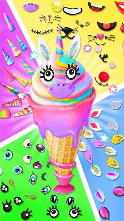 独角兽冰淇淋蛋筒图1