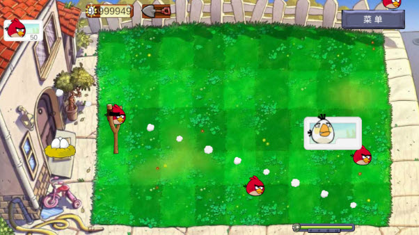 愤怒的小鸟大战僵尸图2