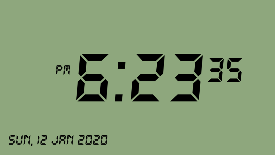 Minimalist Retro Clock app图1