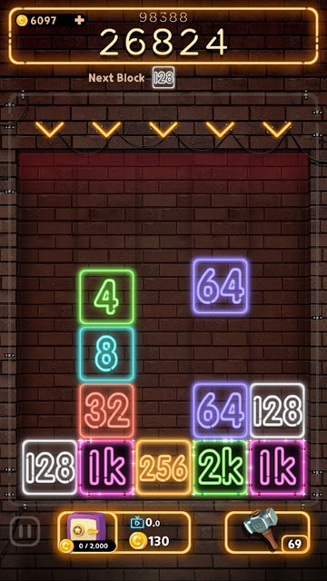 霓虹灯2048游戏图2