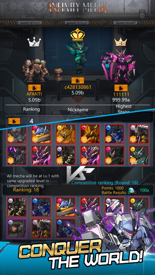 机战手游官方版（Infinity Mechs）  v1.1图1