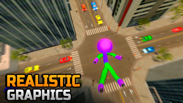 蜘蛛火柴人绳索英雄3游戏手机版  v1.0图2