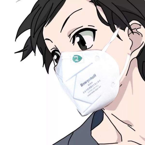 抖音最火的口罩情侣头像图6