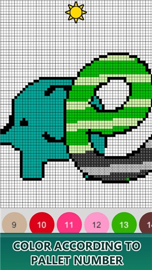 字母像素填色图2