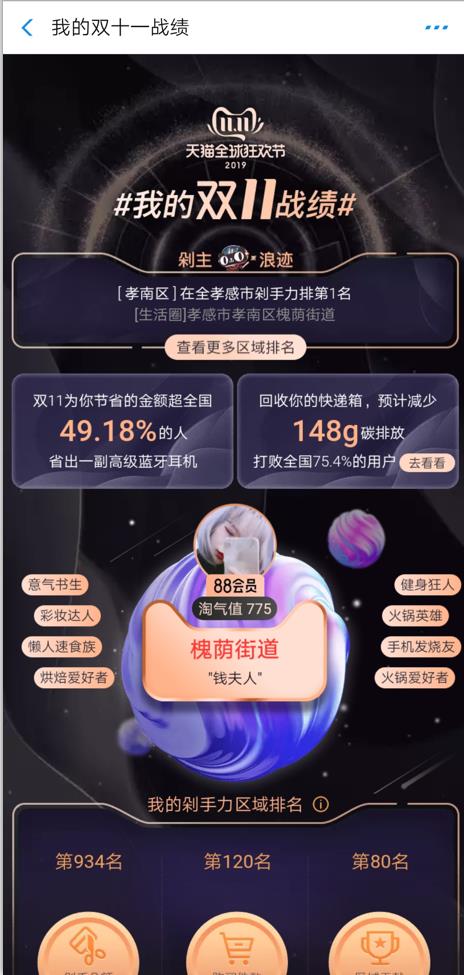 我的双11战绩入口图3