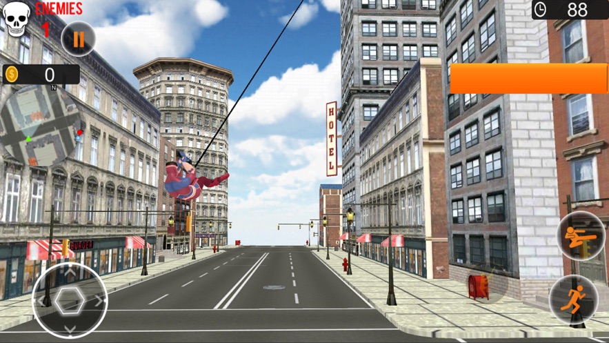 蜘蛛犯罪城市绳索英雄3D游戏图3