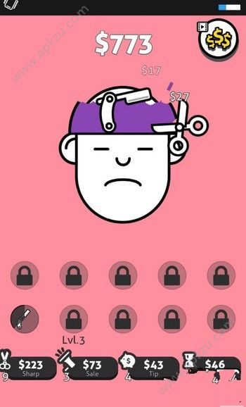 Hair Cut Idle游戏金币中文安卓版  v1.0图1
