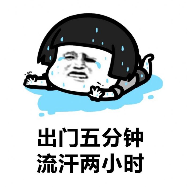 出门五分钟流汗两小时表情包图3
