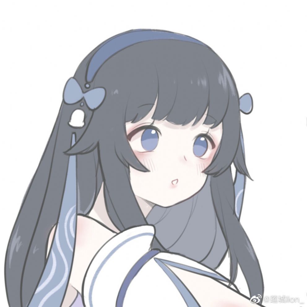 西施曜情侣头像接头图1