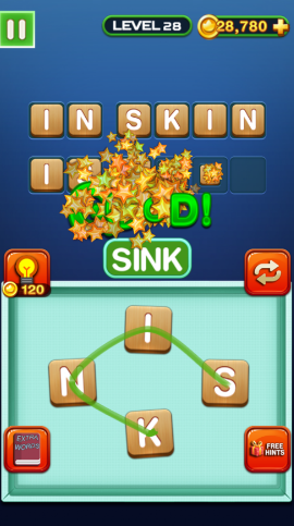 疯狂玩单词连连看游戏图2