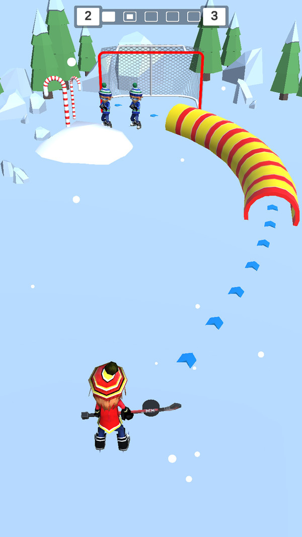欢乐雪地竞速冰球大作战游戏图4