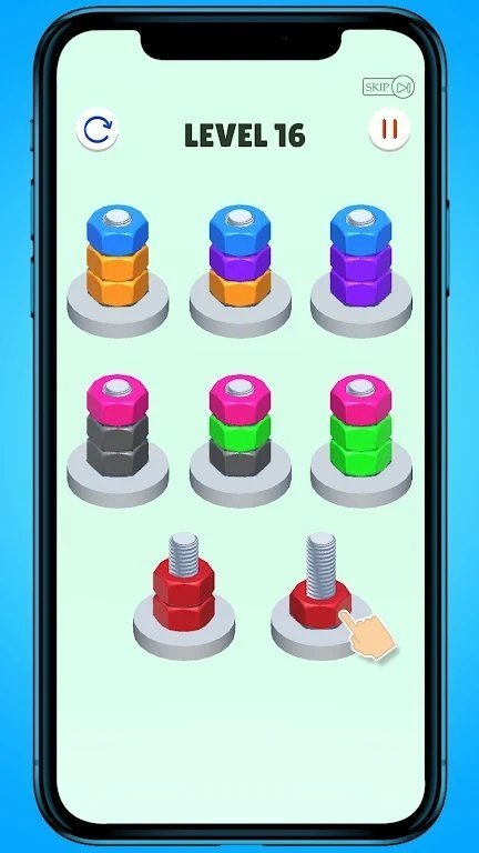 螺丝颜色排序游戏最新版  v1.1图3
