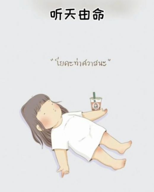 美丑由命,胖瘦在天,天要我胖,听天由命带字的动态图片图1