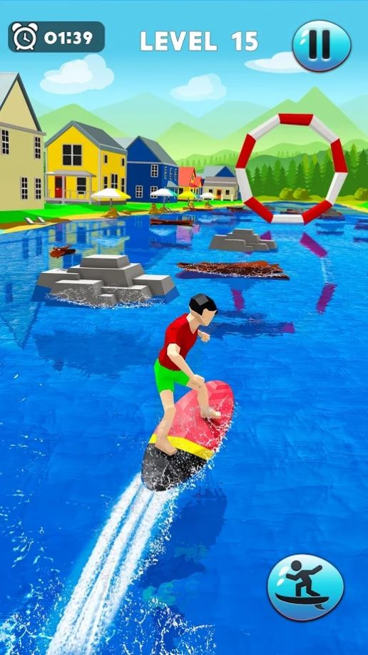 疯狂河冲浪者3d游戏图1