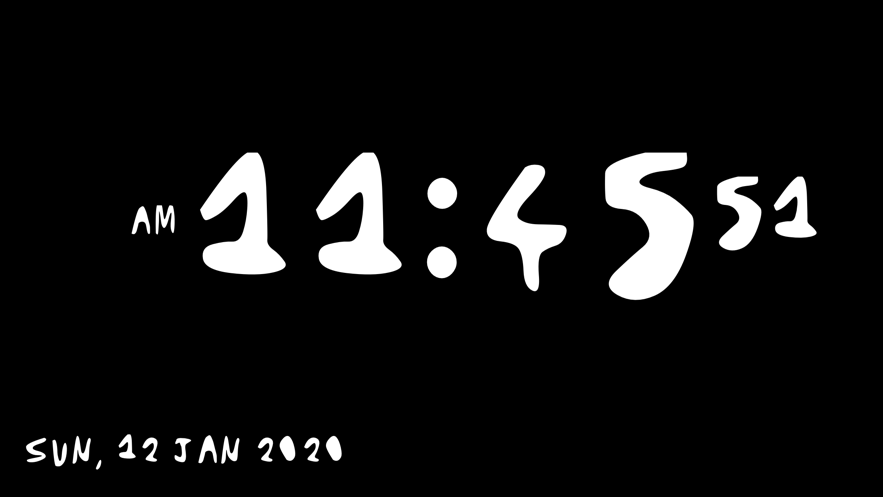 Minimalist Retro Clock app图3